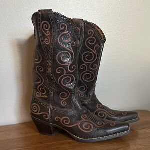 Women size 11  Ariat Brown Leather Boots